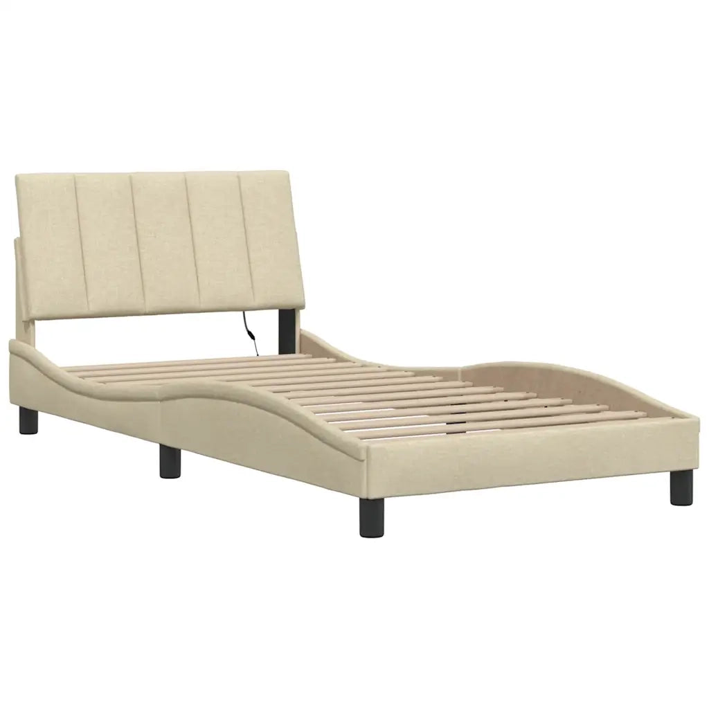 Giroletto senza Materasso Hanko Crema 100x200 cm in Tessuto 3310445