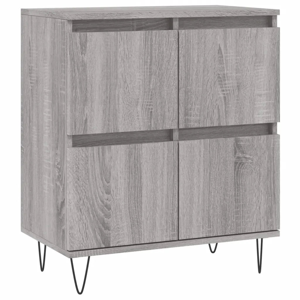 Credenza Grigio Sonoma 60x35x70 cm in Legno Multistrato