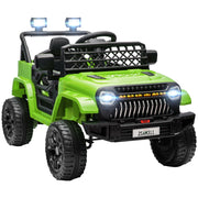 Auto Elettrica per Bambini 12V con Telecomando ¨C Xylo ¨C Verde con USB e Fari LED