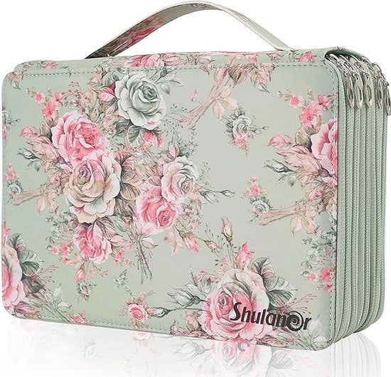 Etui con 250 tasche e 5 raccordi a 5 strati, astuccio per matite con grande capacità, astuccio per matite, organizzatore per strumenti da scrivere