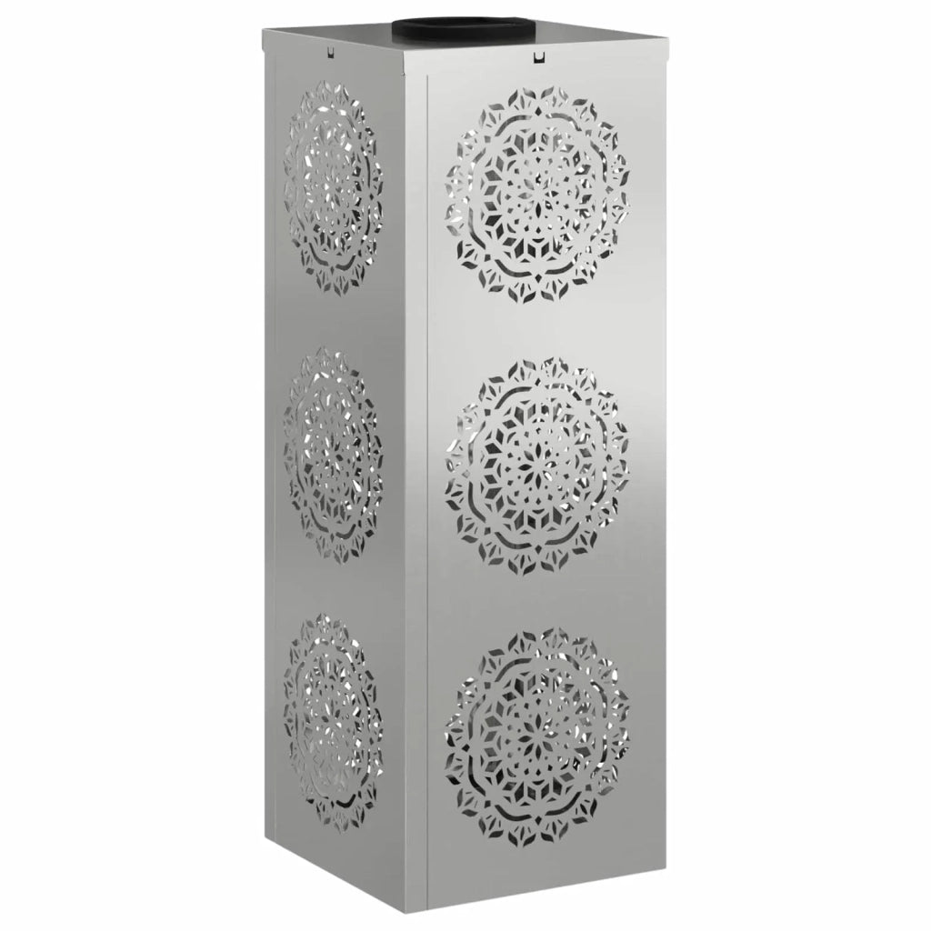 Faro LED solare per sentieri 2 pz Argento Acciaio zincato CFW5372565