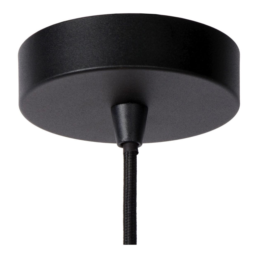 Lucide Lester lampadario nero 6xE27 dimmerabile max 40W