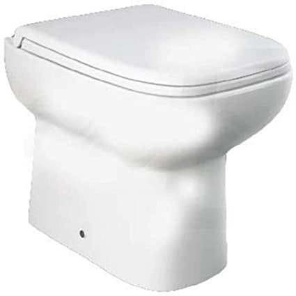 VASO WC RIVER IN CERAMICA BIANCA A TERRA