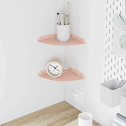 Mensola sospesa con lo scaffale 2 pcs Rosa 18 x 18 x 2 cm 8004088