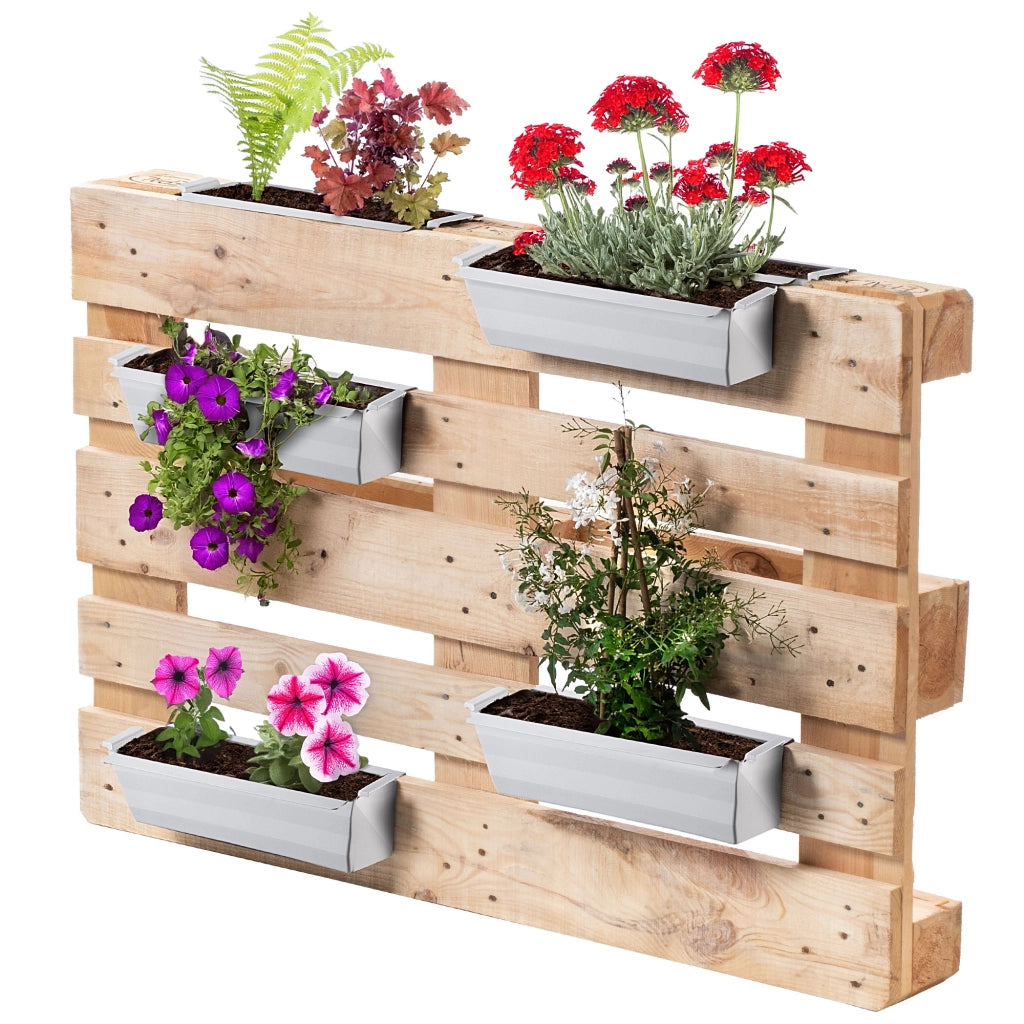 Vaso da fiori KADAX Vasi da fiori per Europallets Box 40 cm Vaso da fiori 10 pezzi
