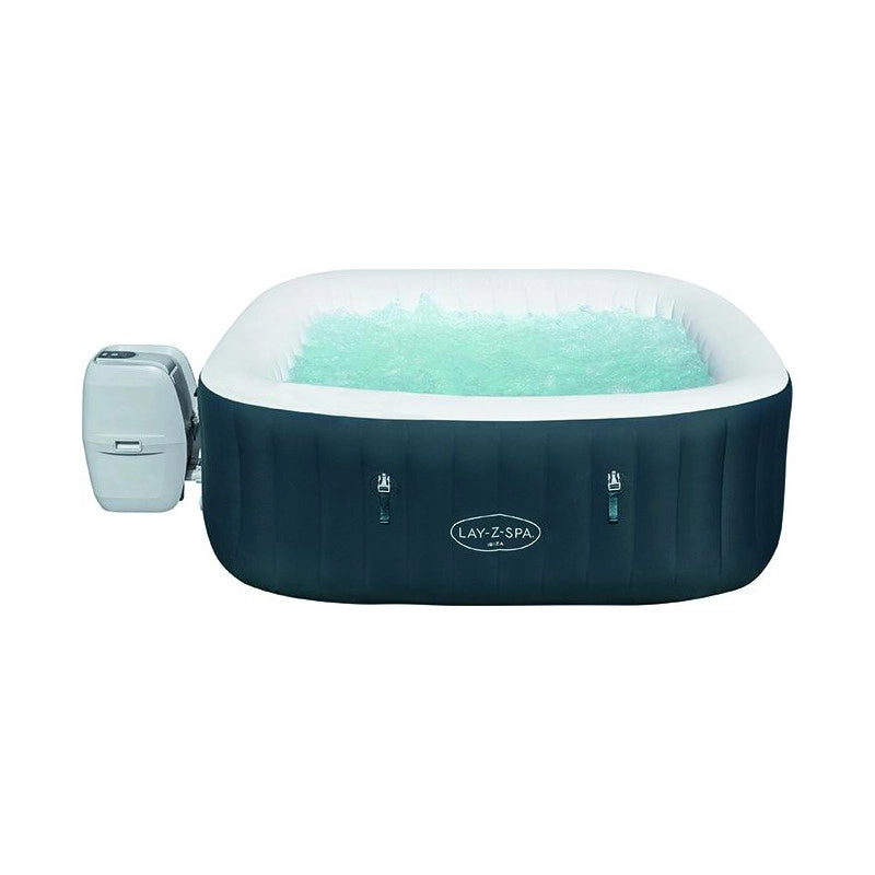 Vasca idromassaggio gonfiabile Bestway Lay-Z-Spa Ibiza AirJet 180x180x66 cm quadrata 4-6 posti con riscaldamento e massaggio