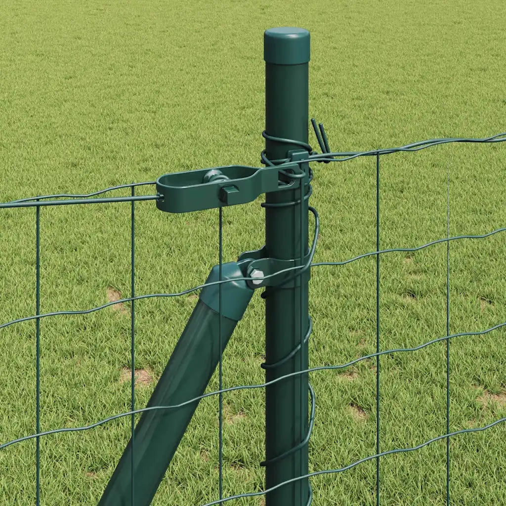 Recinzione da Giardino | Recinzione con Posto Verde 1 x 10 m Acciaio