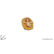 Trade Shop - Statuina Culla Bambinello Per Presepe In Resina 4.5x2x6cm Decoro Natale Natività -