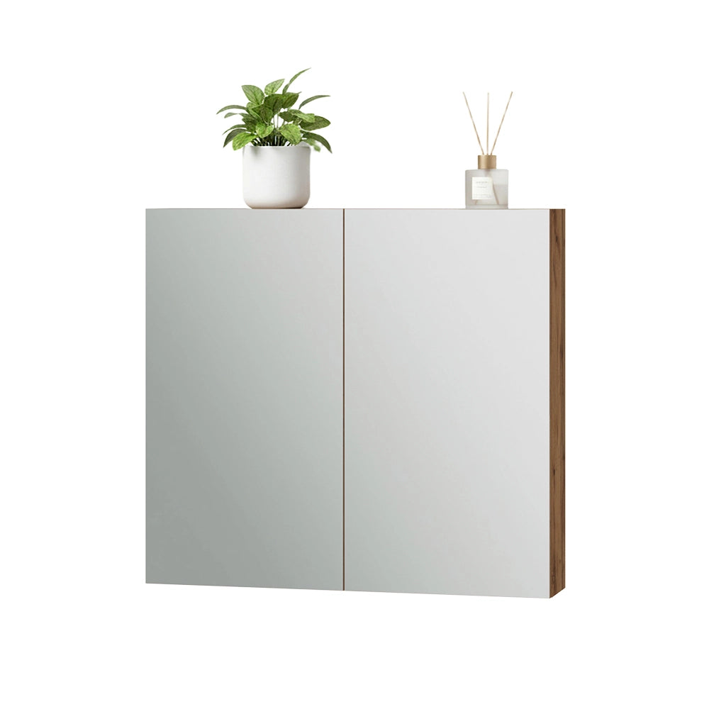 Vicco Specchio contenitore bagno Rovere 79.7 x 73.2 cm con 2 porte