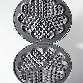 Cloer 1629 piastra per waffle 5 waffle 930 W Nero, Metallico