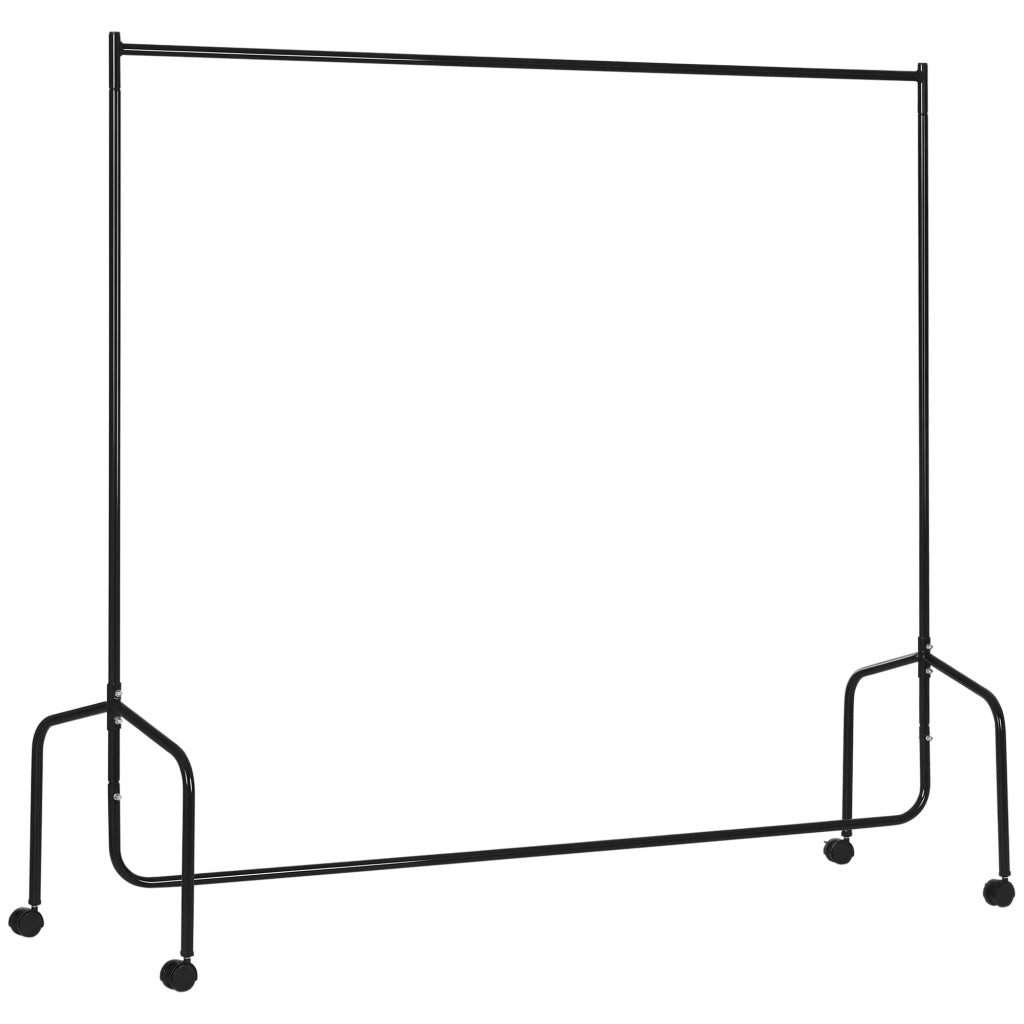 Appendiabiti con rotelle ¨C Zephmum ¨C Nero 180x60x170 cm