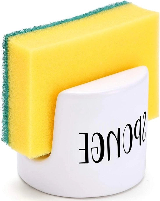 Supporto per la cucina - supporto per lavandino in ceramica bianca - organizzatore per la doccia - stile rustico