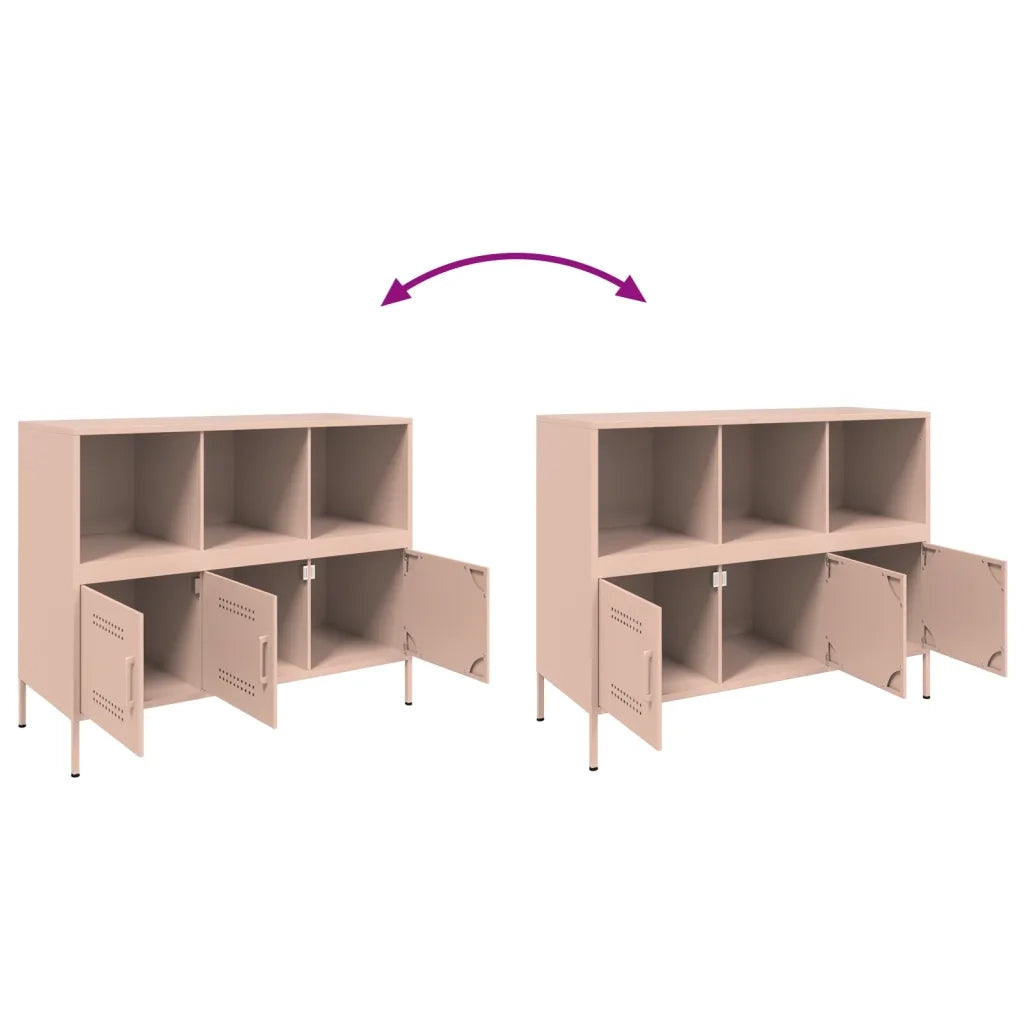 Credenza Rosa 100,5x39x79 cm in Acciaio 843091