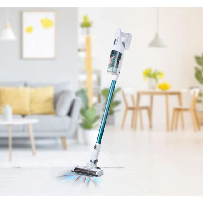 DOMO DO233SV - Aspirapolvere 2 in 1 senza fili - 2 velocità - Sistema ciclonico - Autonomia 20min - Serbatoio polvere 0,6L