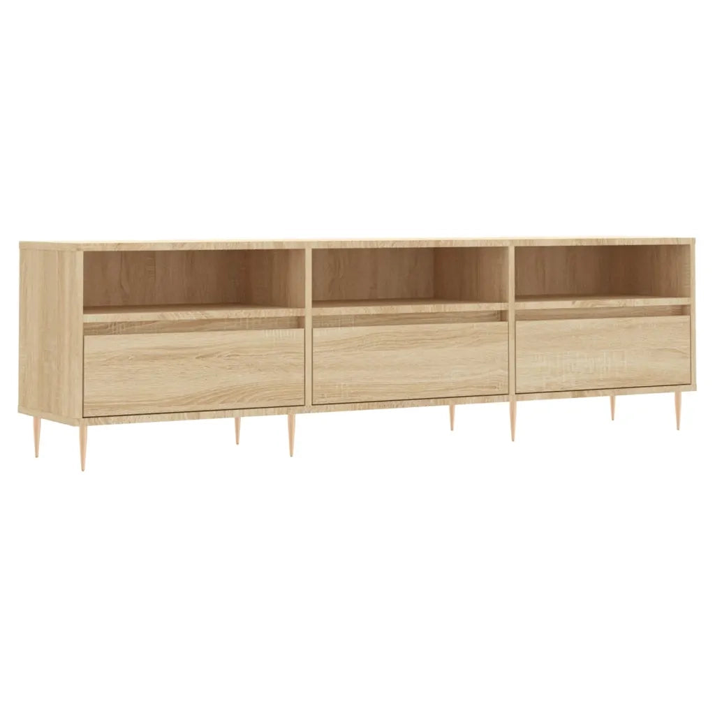 Mobile Porta TV Rovere Sonoma 150x30x44,5 cm Legno Multistrato