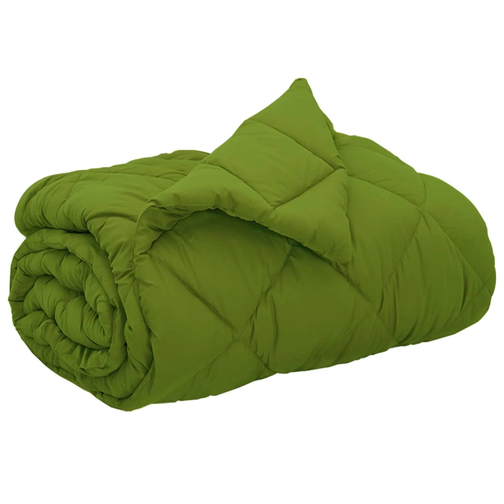 Piumone Completo Annuale Verde 200 x 240 cm Microfibra