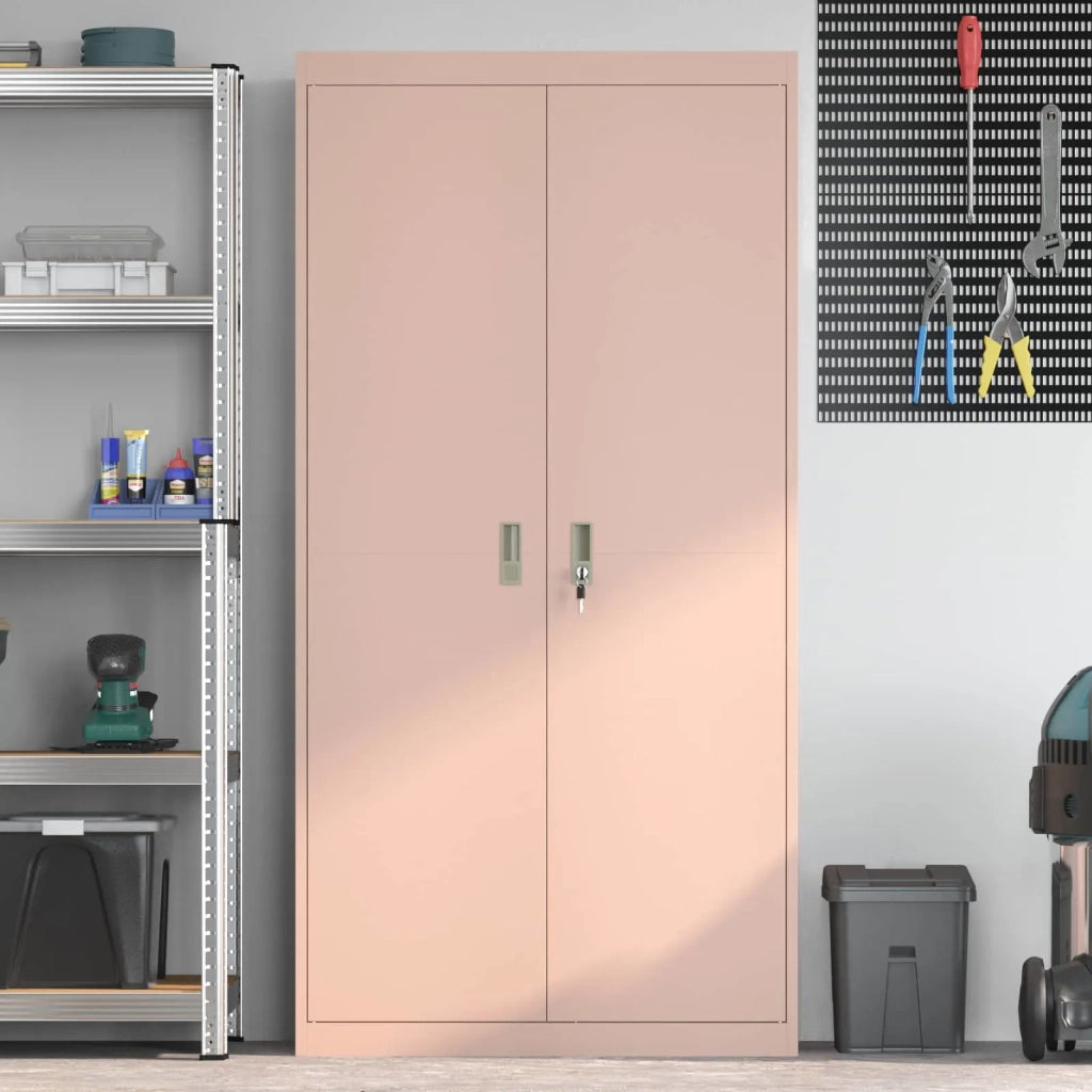 Armadio Rosa 90 x 40 x 180 cm Acciaio