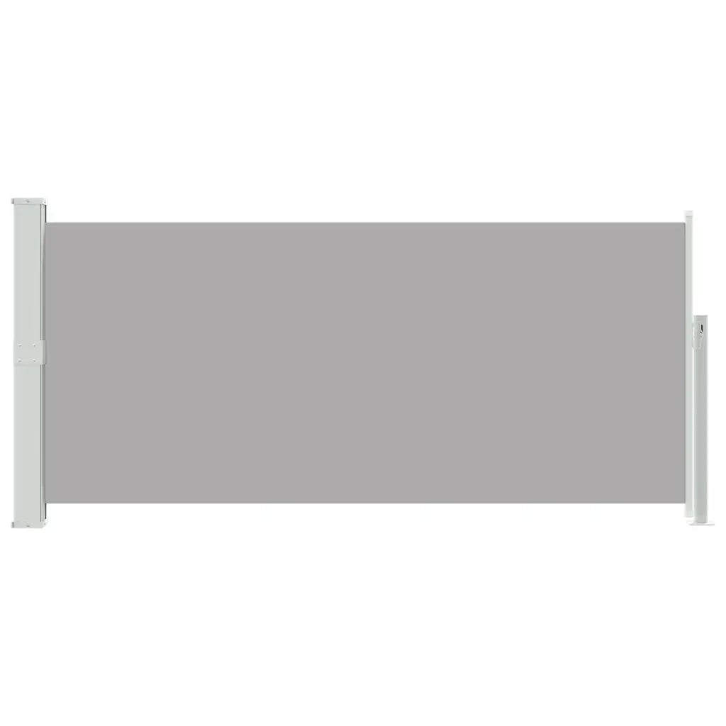 Tenda da Sole Laterale Retrattile 140 x 314 cm Grigia 45357