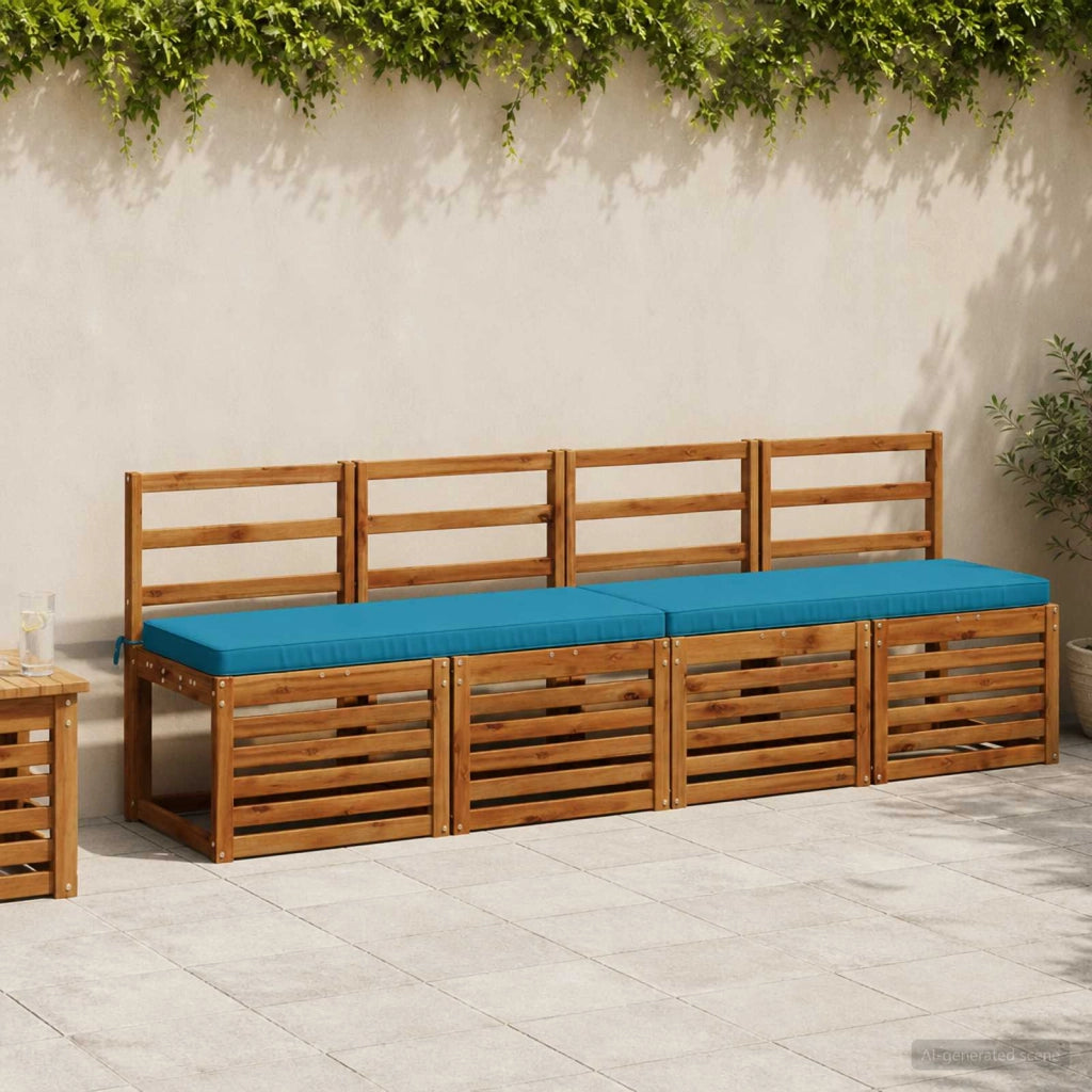 Cuscino per Panchina a 1 Pezzo VUGHT 100% Poliestere Azzurro 951210