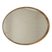 Trens, Specchio Forma Ovale, 60x90h cm Marrone Noce