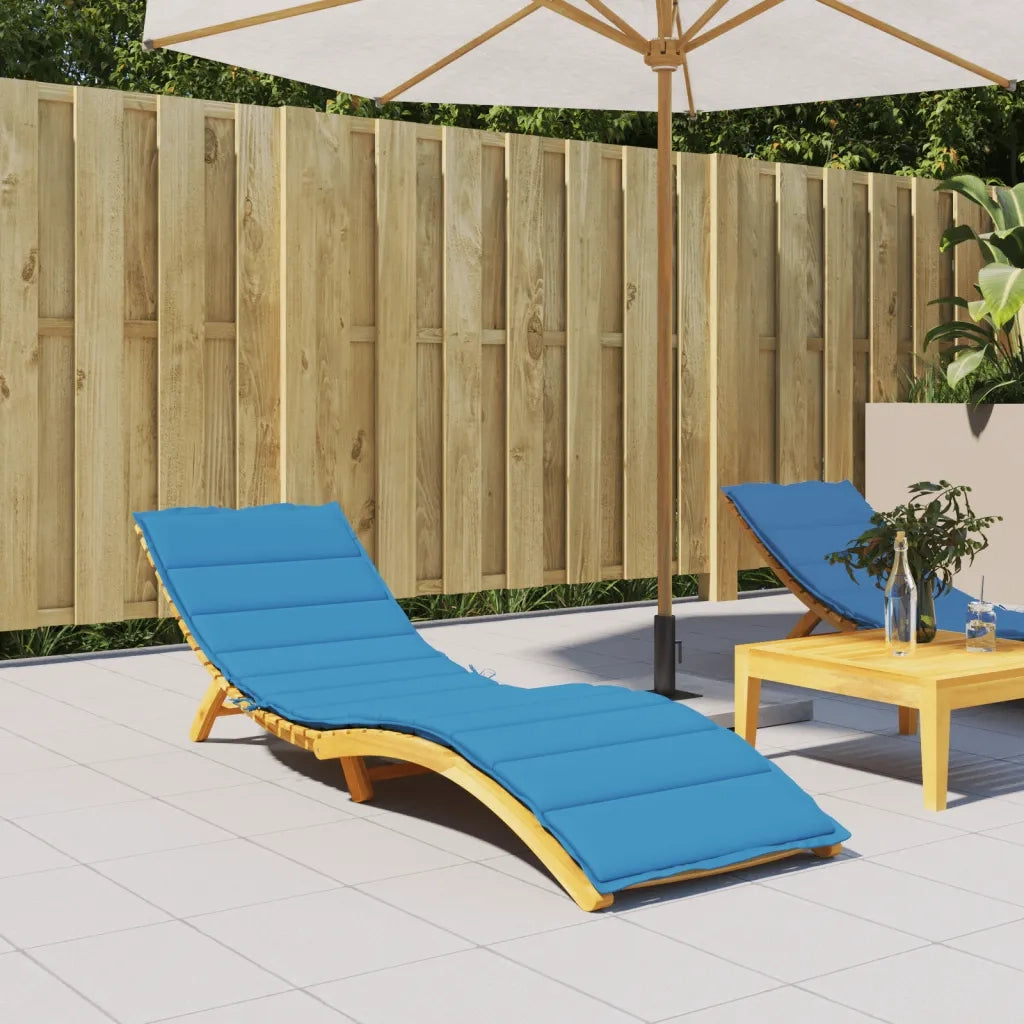 Cuscino per Lettino Blu 200x70x3 cm in Tessuto Oxford 314222