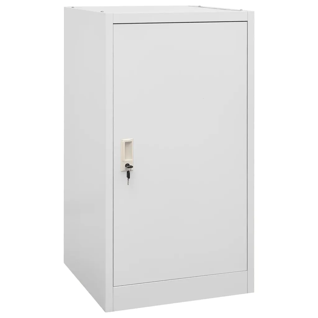 Armadio Porta Sella Grigio Chiaro 53x53x105 cm in Acciaio