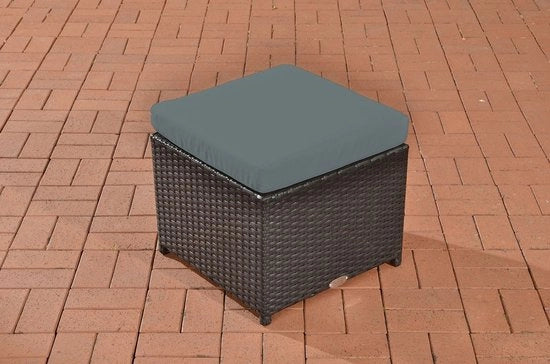 Banco da giardino - sedia esterna - poeleggiante per giardino - sedile esterno - Kruk - Grigio ferro - 47,5 x 47,5 cm