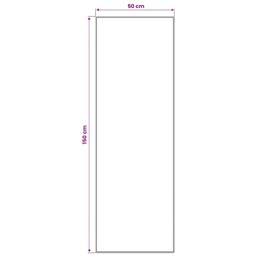 Runner Tappeto LESAKA Argento 50 x 150 cm Velluto diamante 42045312