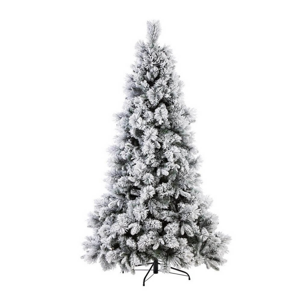 Albero di Natale Garlenda innevato H150 con 456 rami
