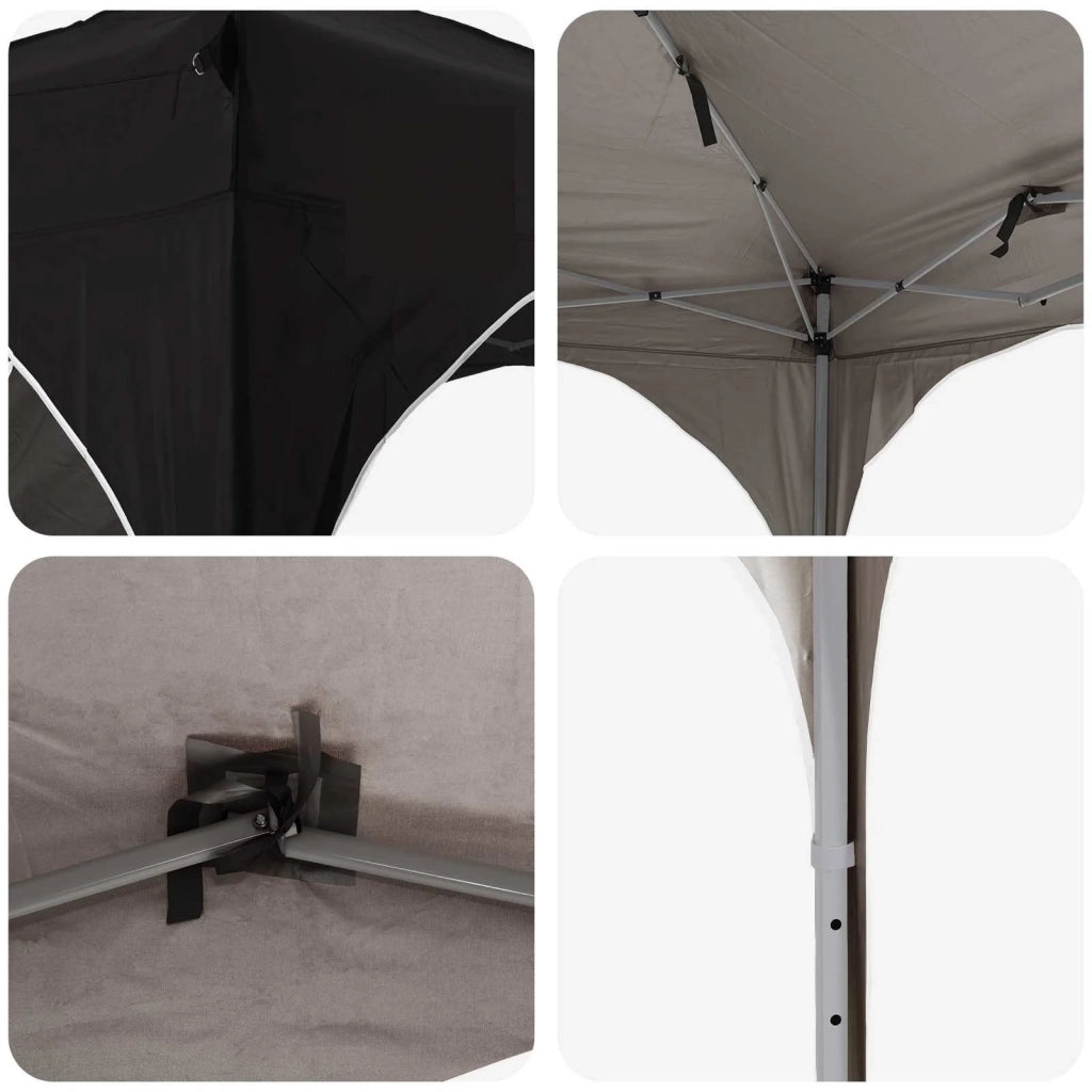 Tenda per feste a pop-up 575 x 288 x 245 cm Nero Tessuto Oxford