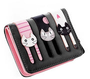 Portafoglio Mini con Gatto - Pelle PU di Alta Qualità - Sostenibile - 12x9,5x3,5 cm