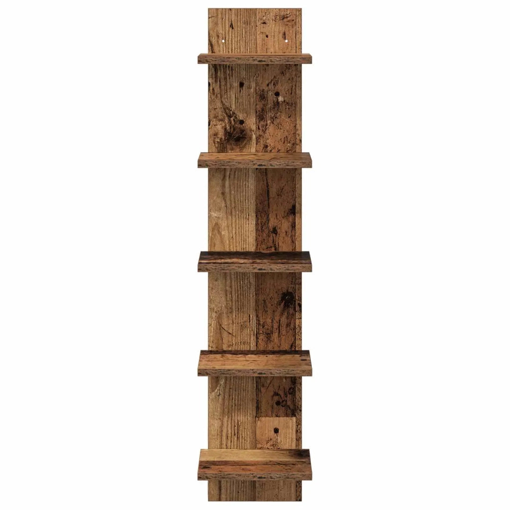 Scaffale da parete Legno antico 22 x 15 x 100 cm 8012432