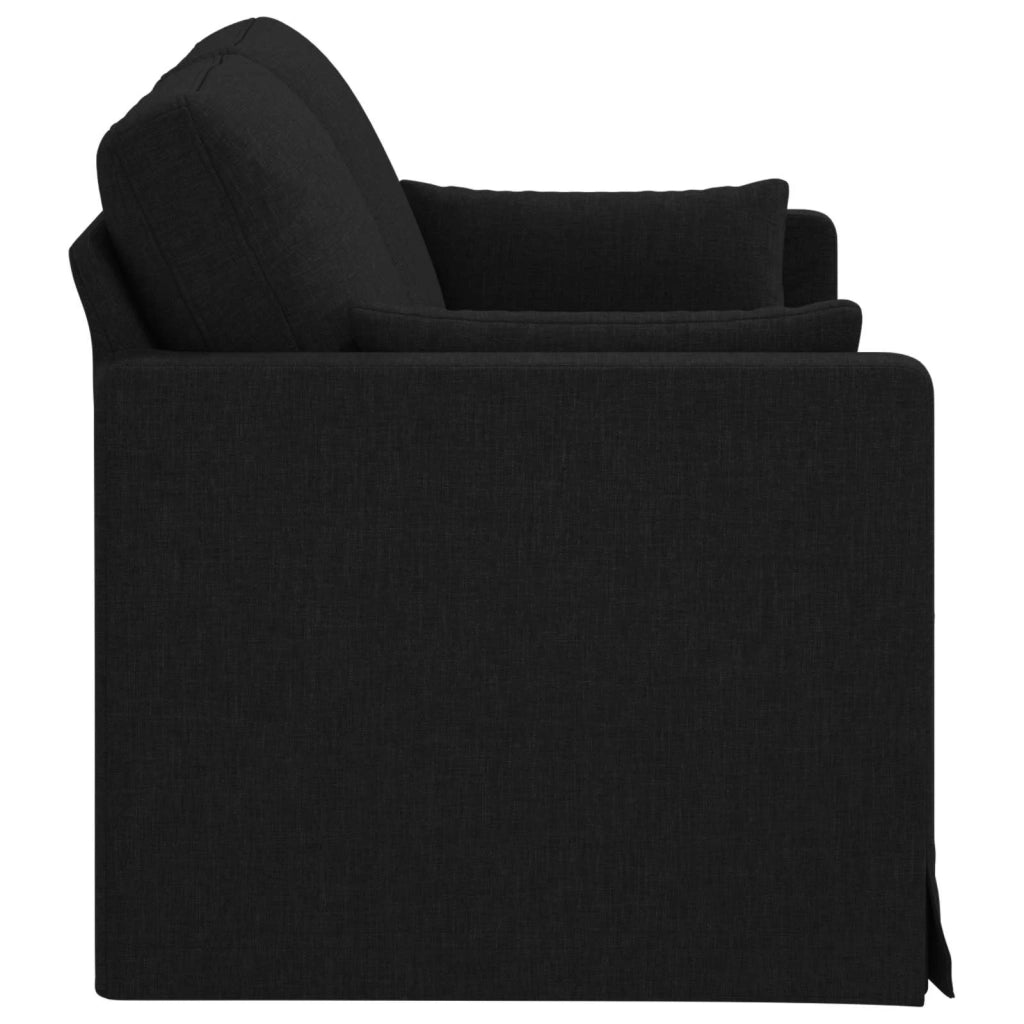 Divano | Divano da soggiorno | Sofa Nero 158 x 78 x 80 cm Tessuto
