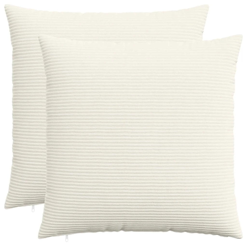 Federa 2 pcs HEERLEN Crema 70 x 70 cm corduroy 913261