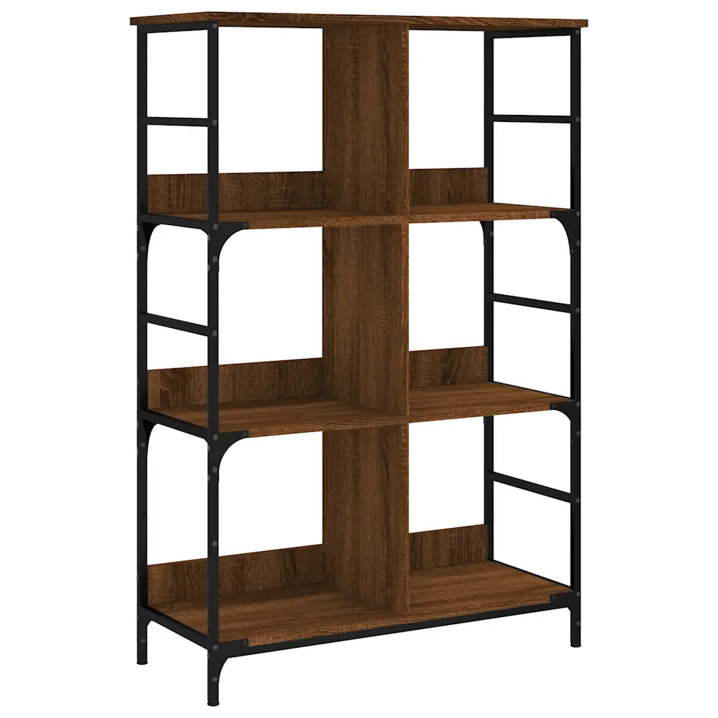 Libreria Rovere Marrone 78,5x33x117,5 cm in Legno Multistrato 835253
