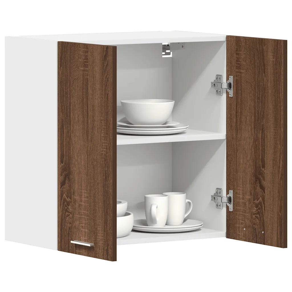 Mobile Pensile Rovere Marrone 60x31x60 cm Legno Ingegnerizzato cod mxl 73685
