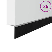 Spazzole per porte a vite 6 pz Argento 100 cm CFW8000970