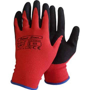 GUANTO POLIESTERE/NITRILE SABBIATO IDEAL STAR Tg. 9 - 12 paia- IDEAL STAR
