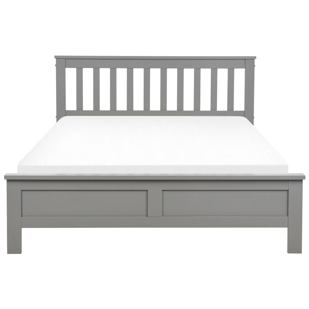 Letto in legno di pino grigio matrimoniale 140 x 200 cm 6 stile scandinavo