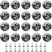 20 conchiglie metalliche decorative a punzone 3D per decorare borse cinture abbigliamento