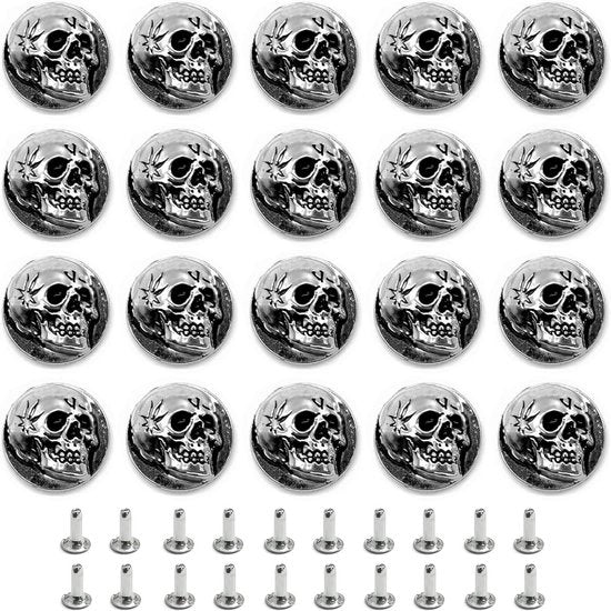 20 conchiglie metalliche decorative a punzone 3D per decorare borse cinture abbigliamento