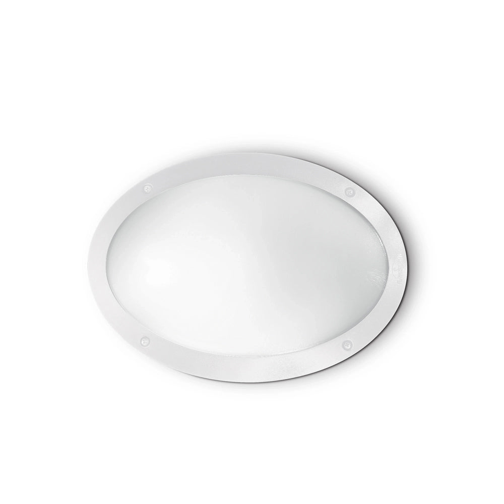 Applique Moderna Medea-1 Materie Plastiche Bianco 1 Luce E27