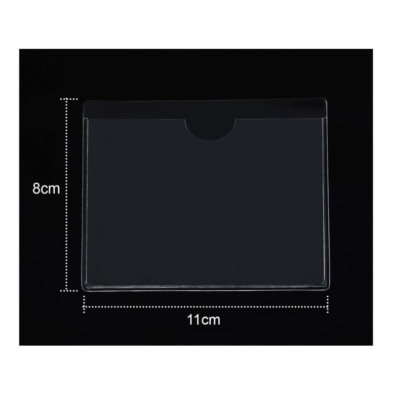 2 Pezzi Portabollo Auto Parabrezza con Adesivo Porta Assicurazione Permesso Parcheggio 11x8 cm