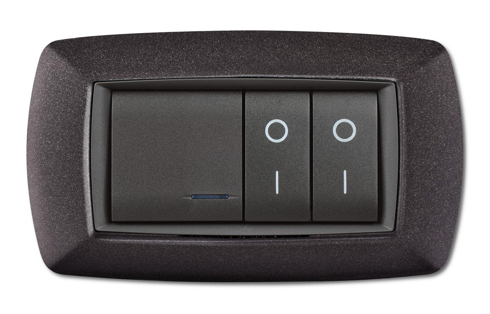 placca life mod.living vulcanizzato grigio notte 4posti cod:ferx.53019