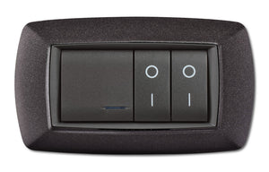 placca life mod.living vulcanizzato grigio notte 4posti cod:ferx.53019