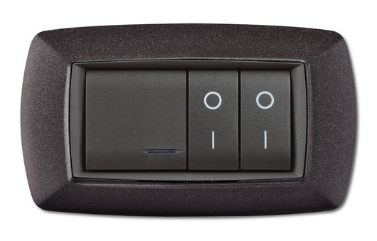 placca life mod.living vulcanizzato grigio notte 4posti cod:ferx.53019