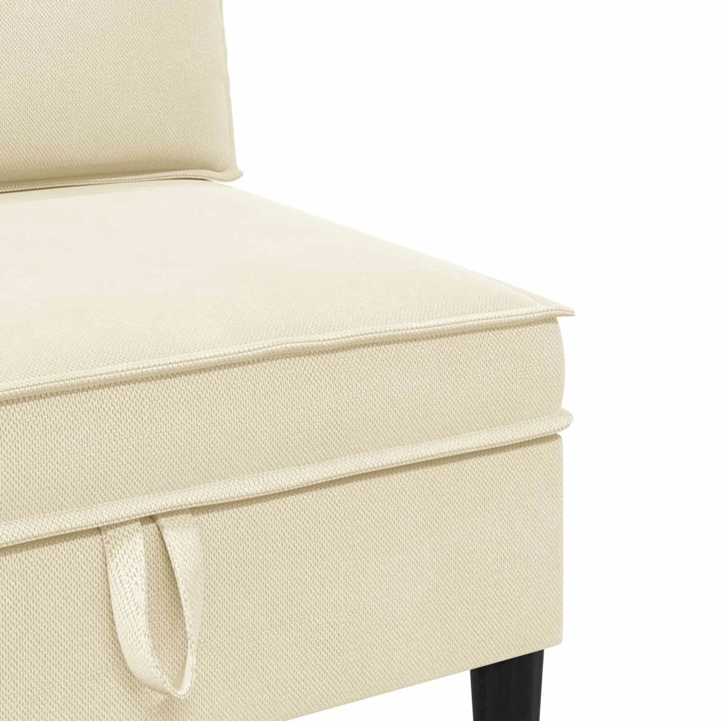 Set di mobili per il soggiorno 3 pcs Crema Tessuto 3413778