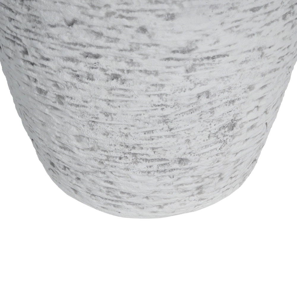 Vaso da fiori alto in pietra per giardino, per interni ed esterni 44x58 cm grigio giardino terrazzo