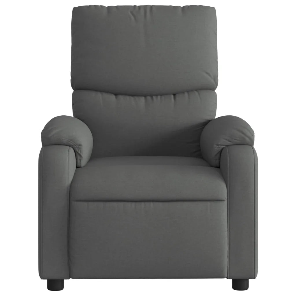 Divano Sedia-Poltrona reclinabile in tessuto grigio scuro 813452