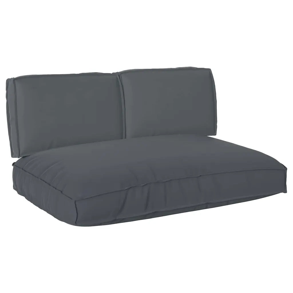 vidaXL Set di Cuscini per Pallet 3 pcs Antracite 120 x 80 x 12 cm